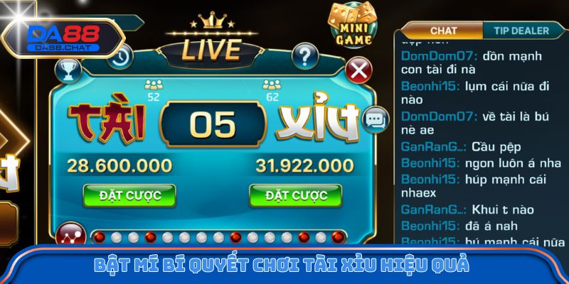 Bật mí bí quyết chơi tài xỉu hiệu quả