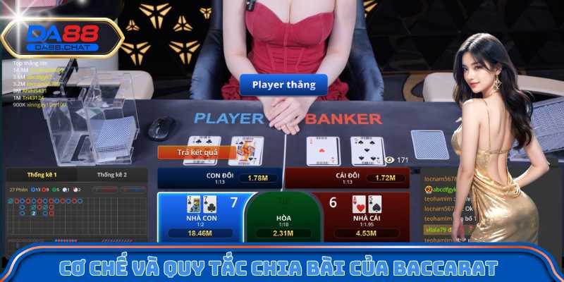 Cơ chế và quy tắc chia bài ở game bài Baccarat