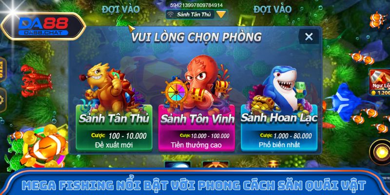 Mega Fishing nổi bật với phong cách săn quái vật 